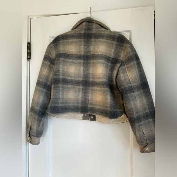 Abercrombie & Fitch Plaid Jacket - Gray and Tan - Picture 5 of 5